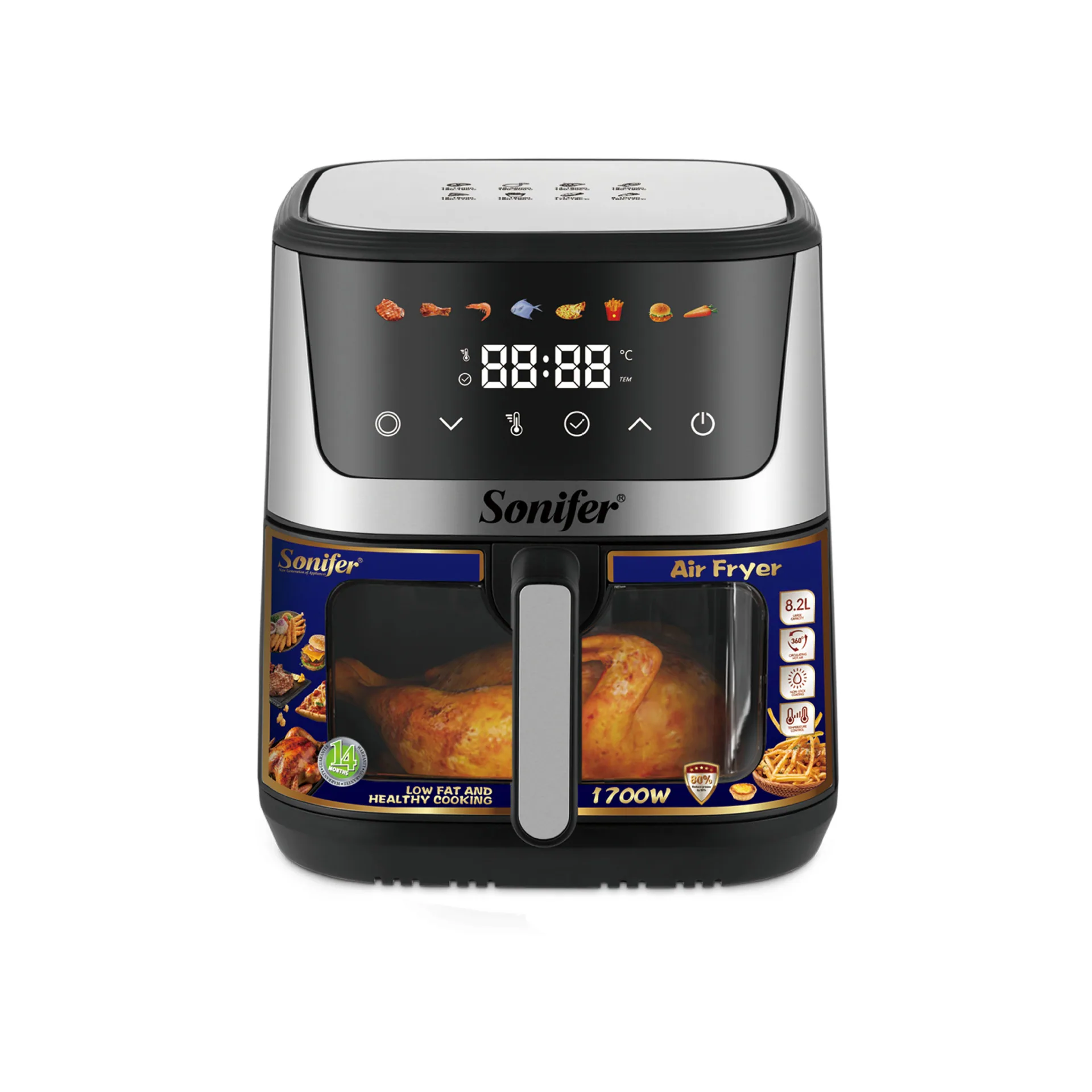 Sonifer New Air Fryer 8.2L Touchscreen LED Electric Oven with Viewing Window SF-1043 3