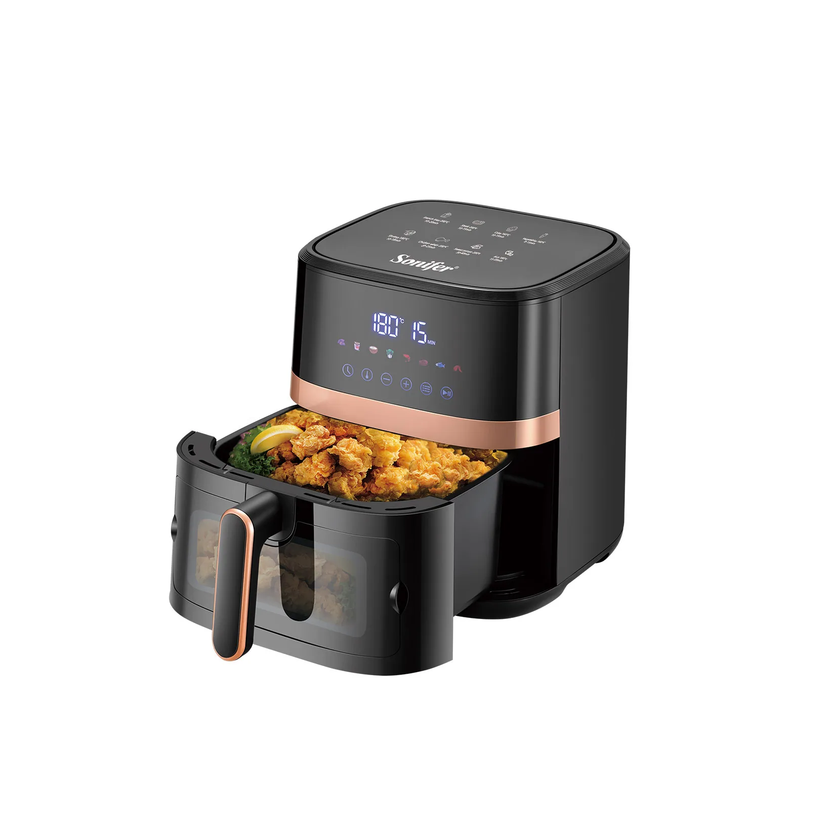 Sonifer New Air Fryer 5.5L Touchscreen LED Electric Oven with Visible Window SF-1015 3