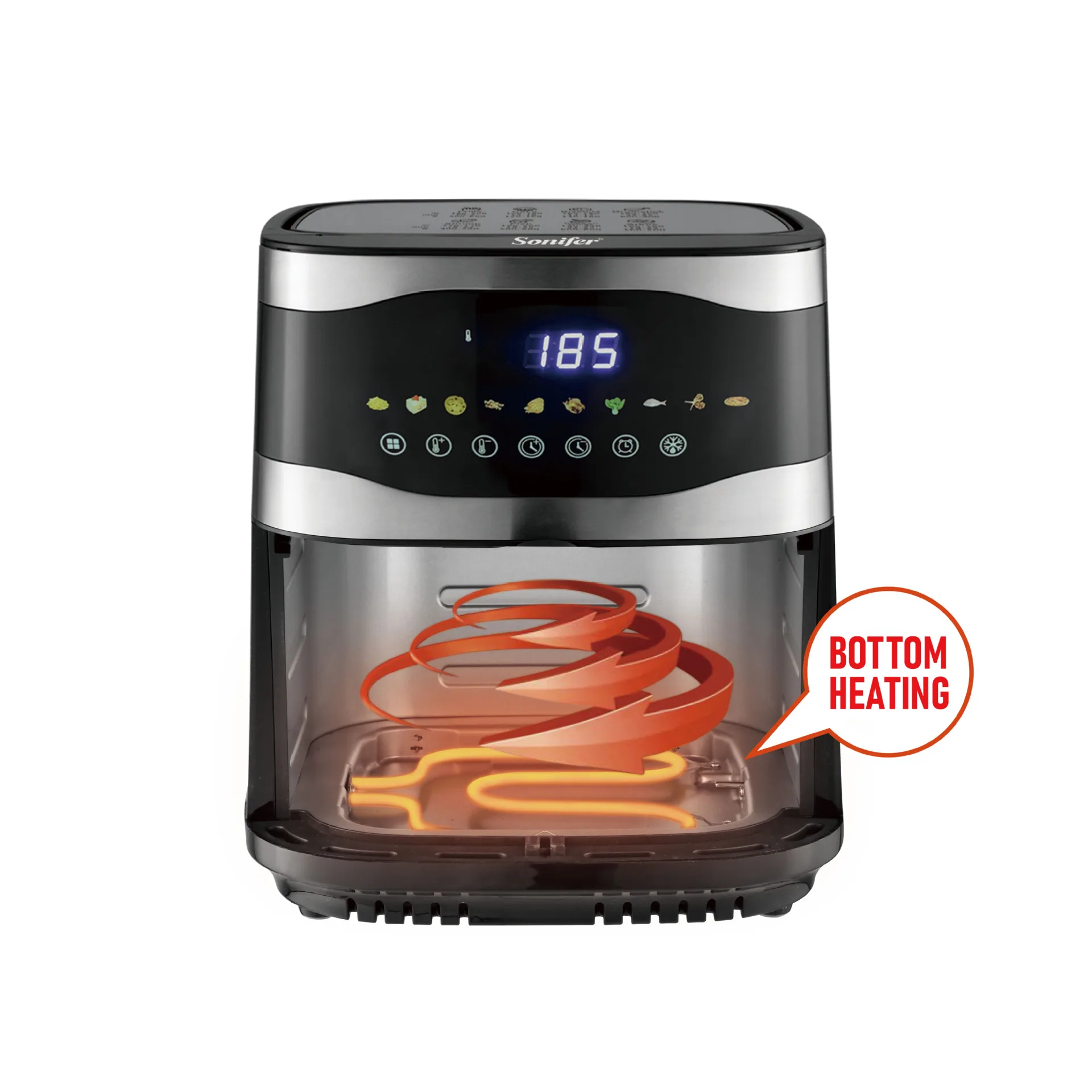 Sonifer SF-1041 Home 9L Touch Screen Visual Electric Fryer Multifunctional Air Fryer Air Fryer 9