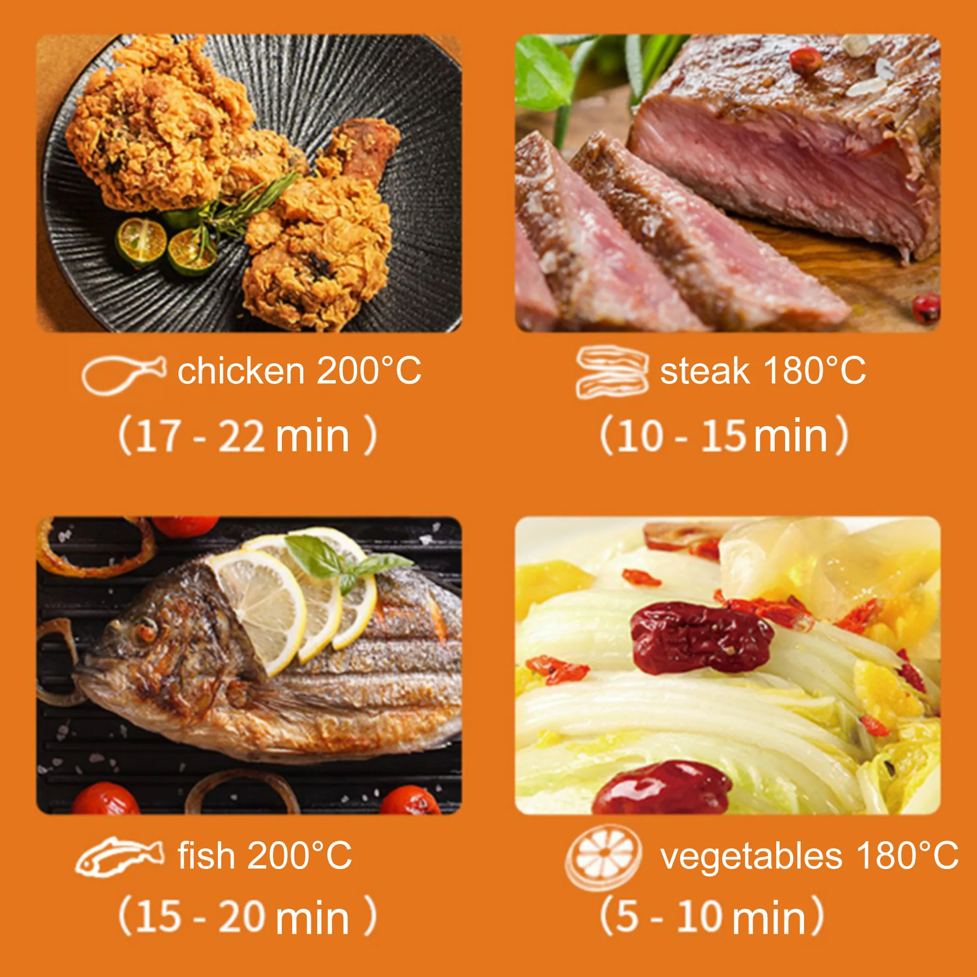 Sonifer New Cross-Border Home Kitchen Multi-function 4.5L Touch Screen Display Air Fryer SF-1025 6