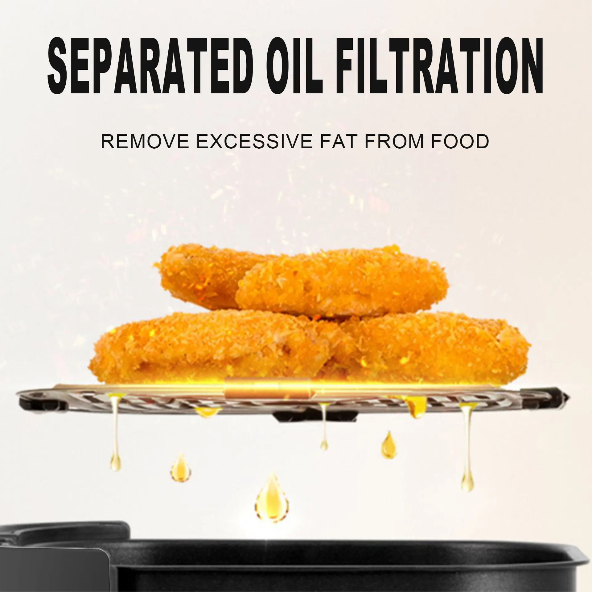 Sonifer New Cross-Border Home Kitchen Multi-function 4.5L Touch Screen Display Air Fryer SF-1025 4