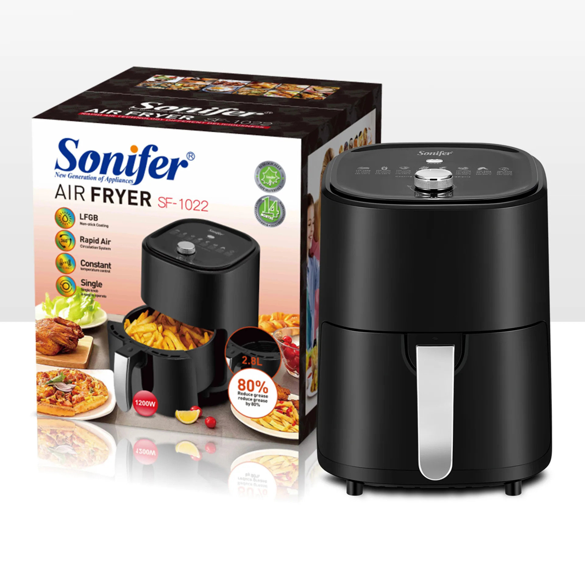 Sonifer European Household Kitchen Multifunctional 2.8L Air Fryer SF-1022 3