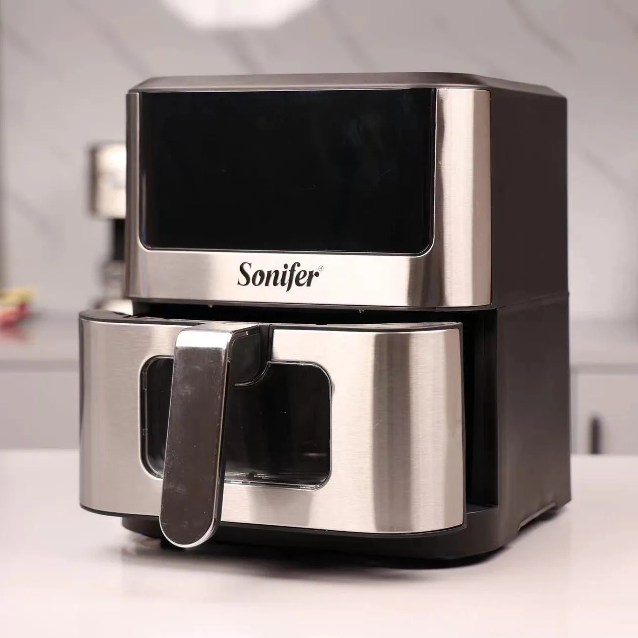 صفحه نمایش چند منظوره با ظرفیت بزرگ Sonifer Kitchen Touch Visual 6L Air Fryer SF-1018 5