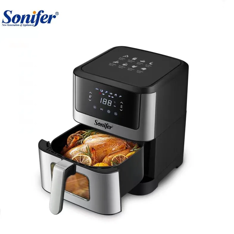صفحه نمایش چند منظوره با ظرفیت بزرگ Sonifer Kitchen Touch Visual 6L Air Fryer SF-1018 2