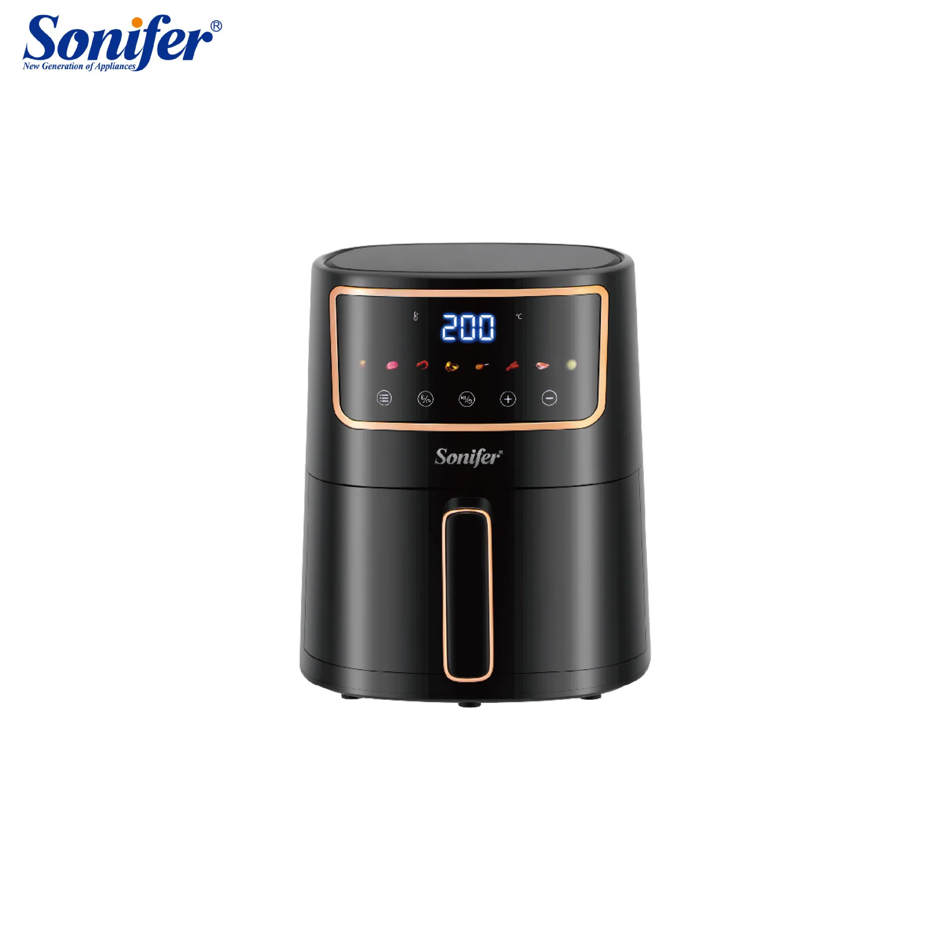 Sonifer New European Cross-border Home Kitchen Multi-function 4.1L CNC Screen Display Air Fryer SF-10 2