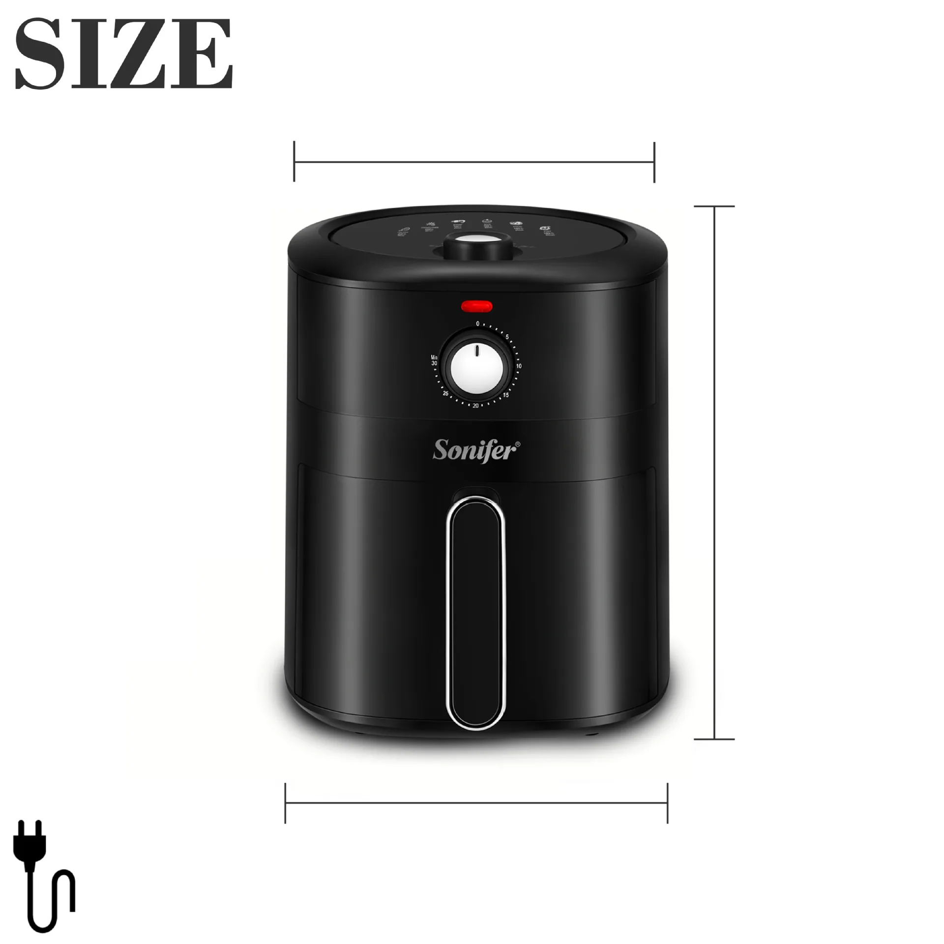 Sonifer เครื่องทอดอากาศอเนกประสงค์ 4.2 ลิตร SF-1021 สำหรับครัวบ้านแบบข้ามพรมแดน 2