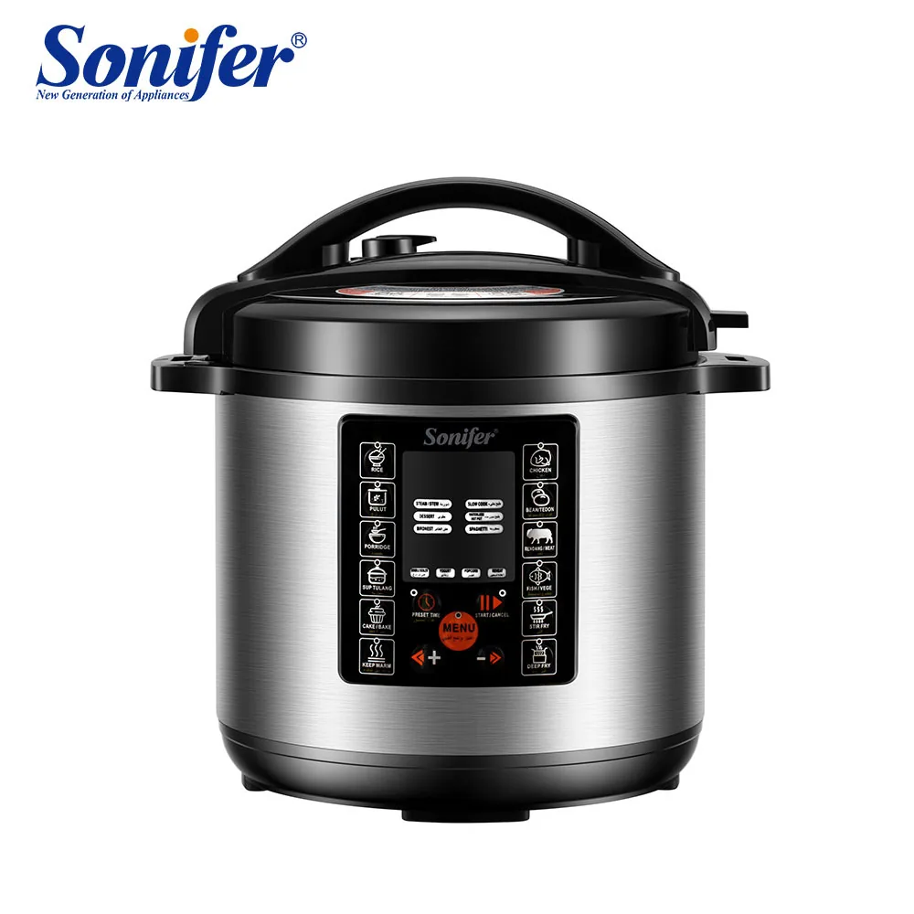 Sonifer Household Multifunctional Touch Screen Electric Pressure Cooker 8L 1300W Rice Cooker Stew Pot SF-4032