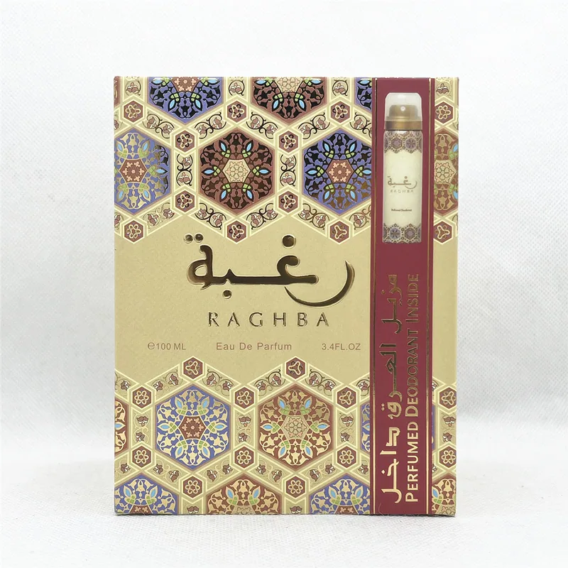 LATTA FA RAGHBA HIGH-END DUBAI ARAB CENTRAL ASIA PERFUME SPRAY GIFT BOX SET HOT SELLING PERFUMES FOR MEN AND WOMEN 3