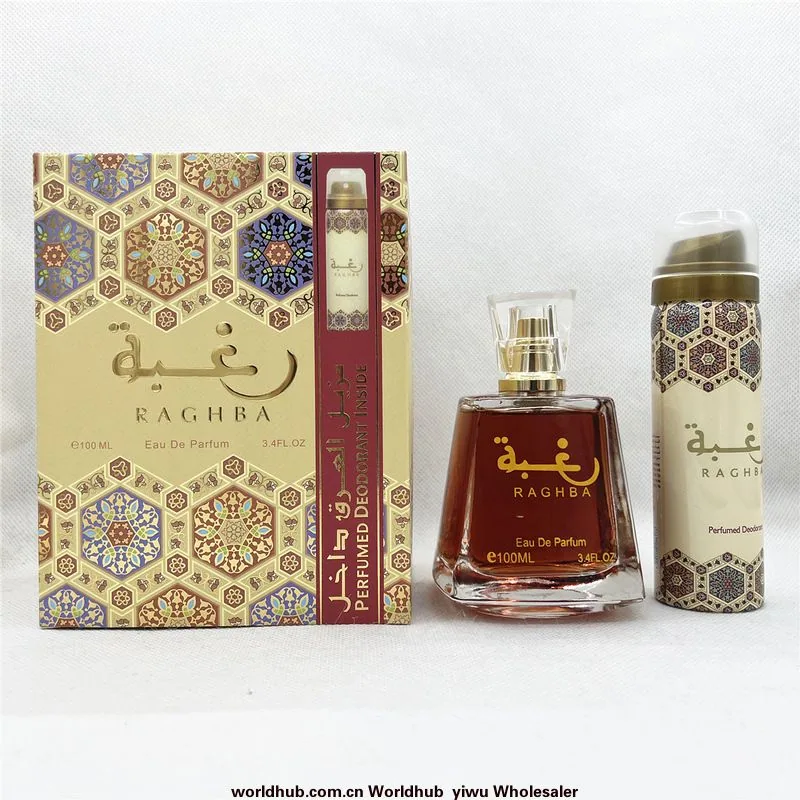 LATTA FA RAGHBA HIGH-END DUBAI ARAB CENTRAL ASIA PERFUME SPRAY GIFT BOX SET HOT SELLING PERFUMES FOR MEN AND WOMEN