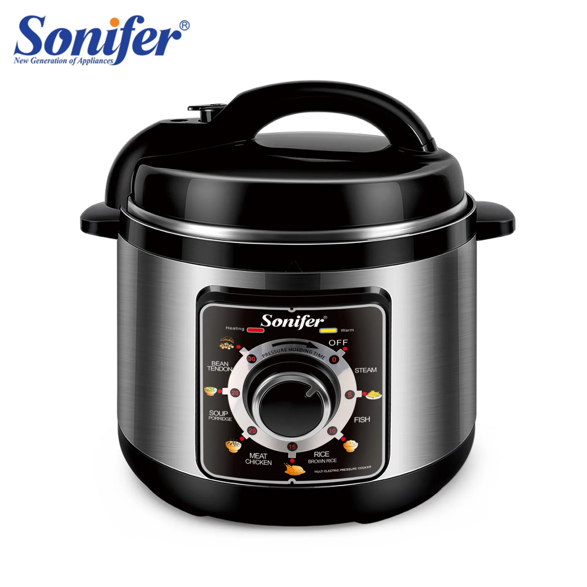 Sonifer Multifunctional Touch Screen Electric Pressure Cooker 6L 1000W Rice Cooker Stew Pot SF-4009 for Household Use 5