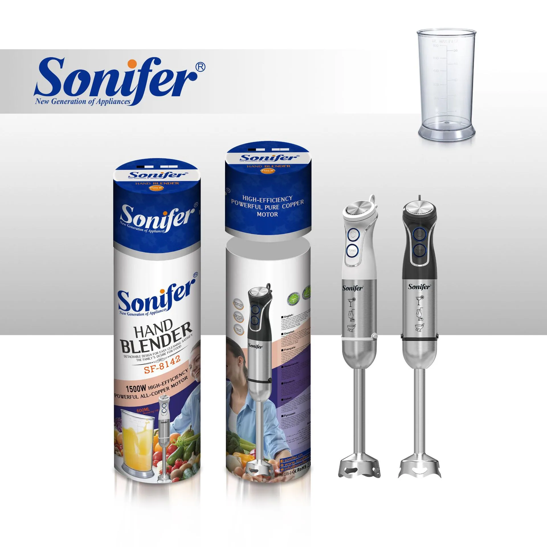 میکسر برقی خانگی میکسر گوشت کوب چند منظوره میله پخت و پز Sonifer SF-8142 6