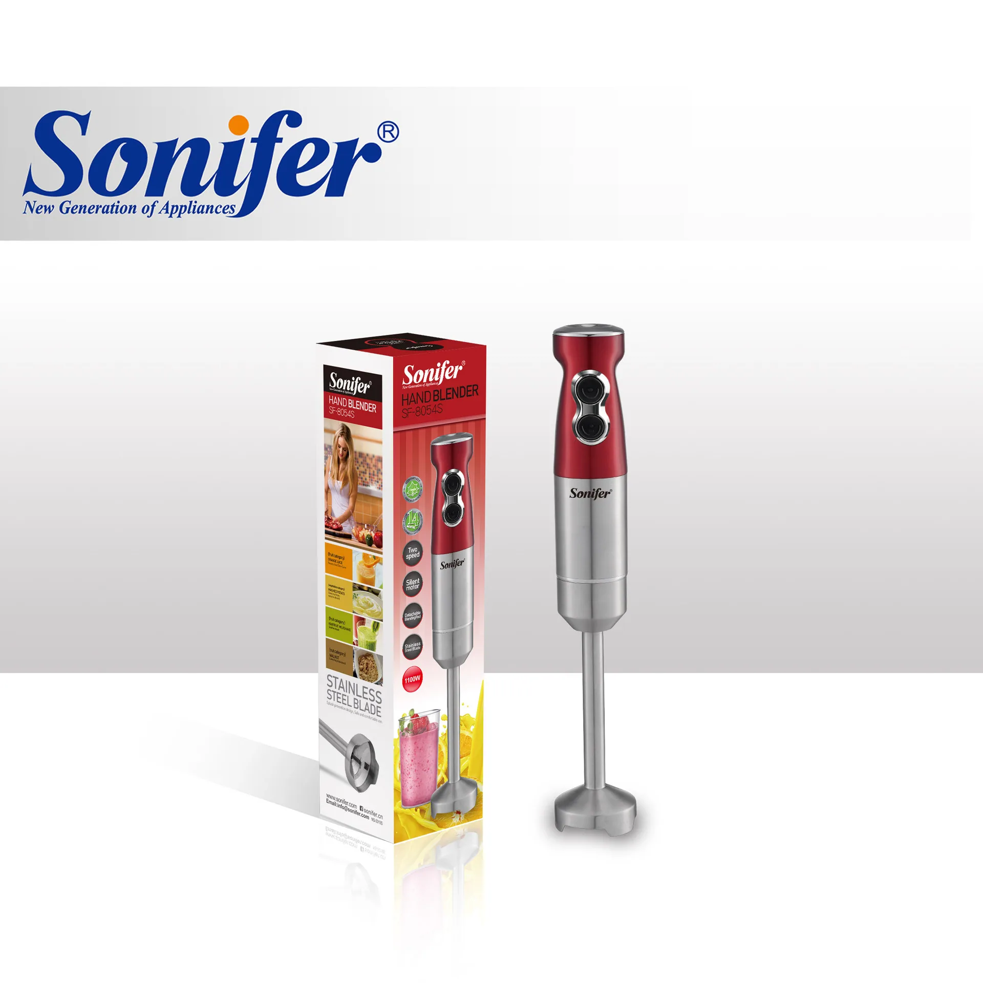 Sonifer 1100W Small Handheld Electric Mixer Cooker Juicer SF-8054S for Household Use 7