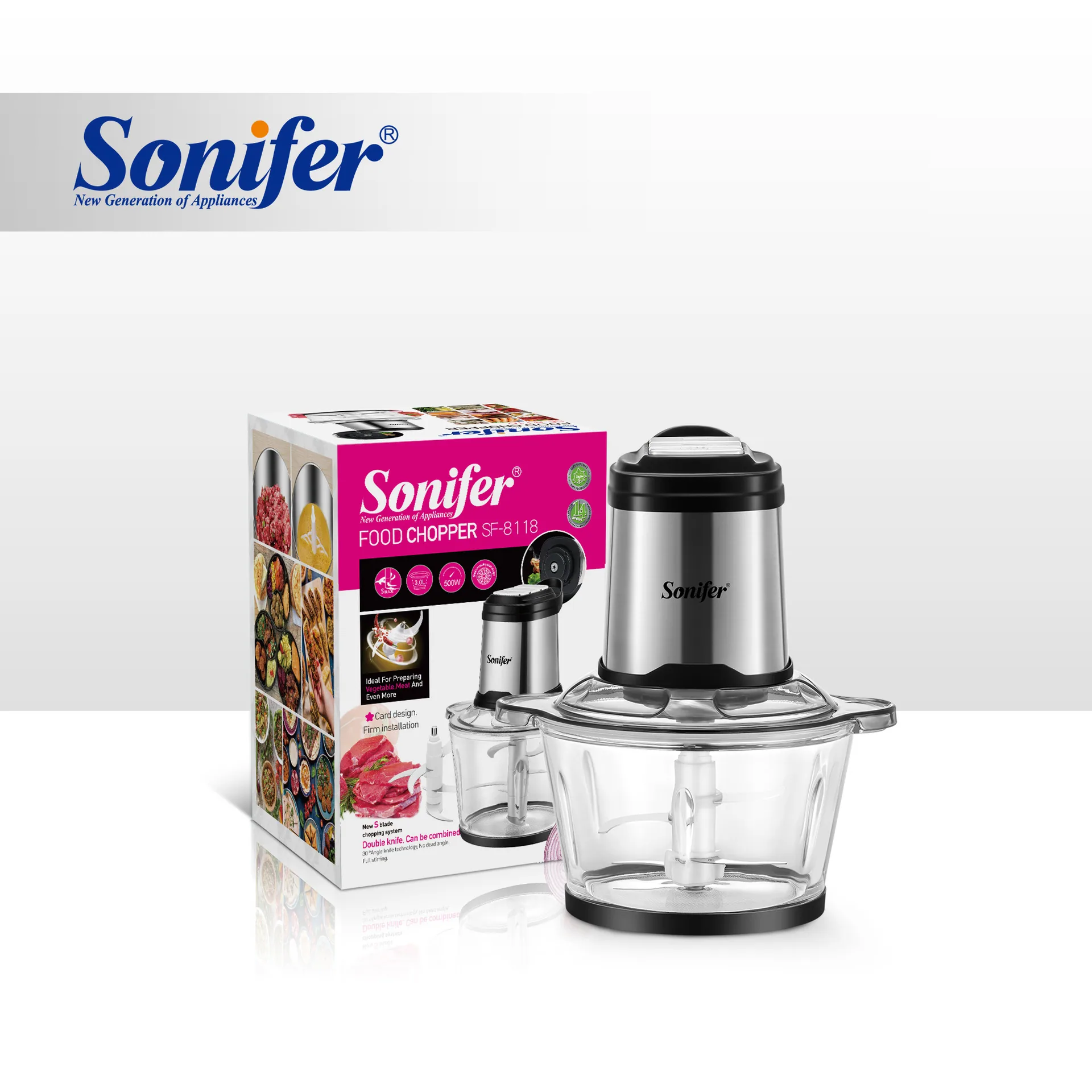 Sonifer SF-8118 Multi-Purpose Blender for Cross-border Home Kitchen Blender Chopper 3