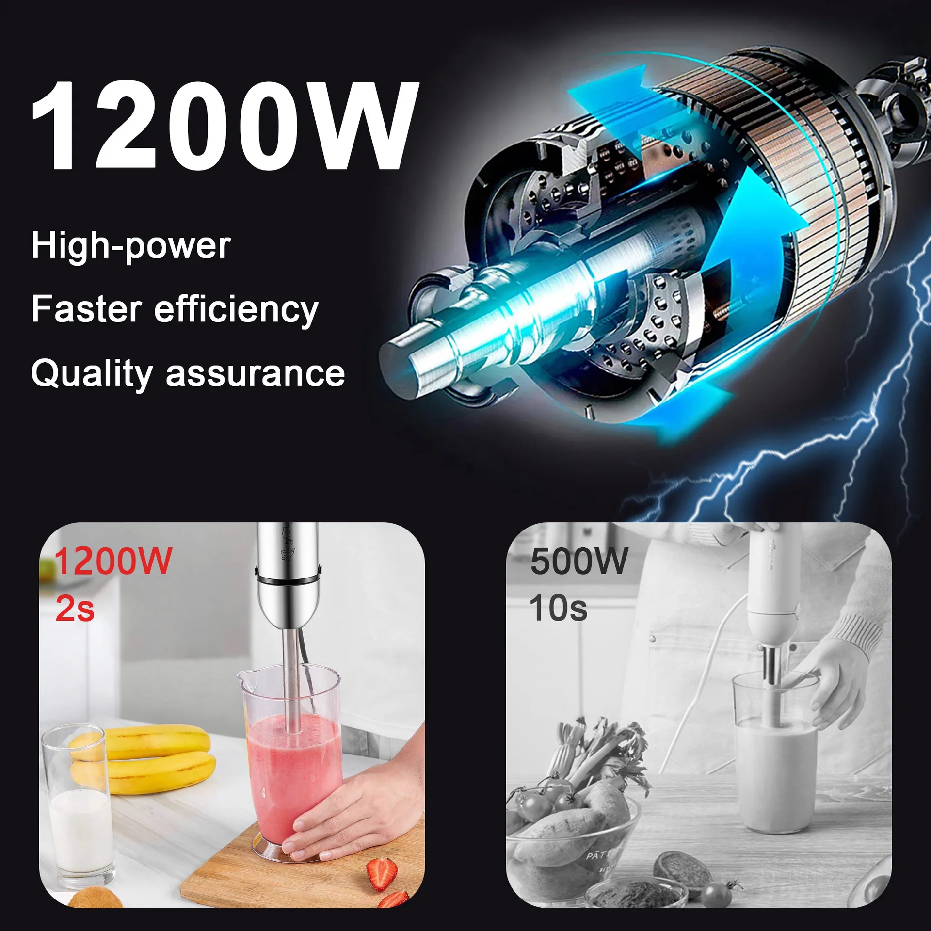 Sonifer Household Stainless Steel Electric Mixer Juice Processor SF-8092S 6