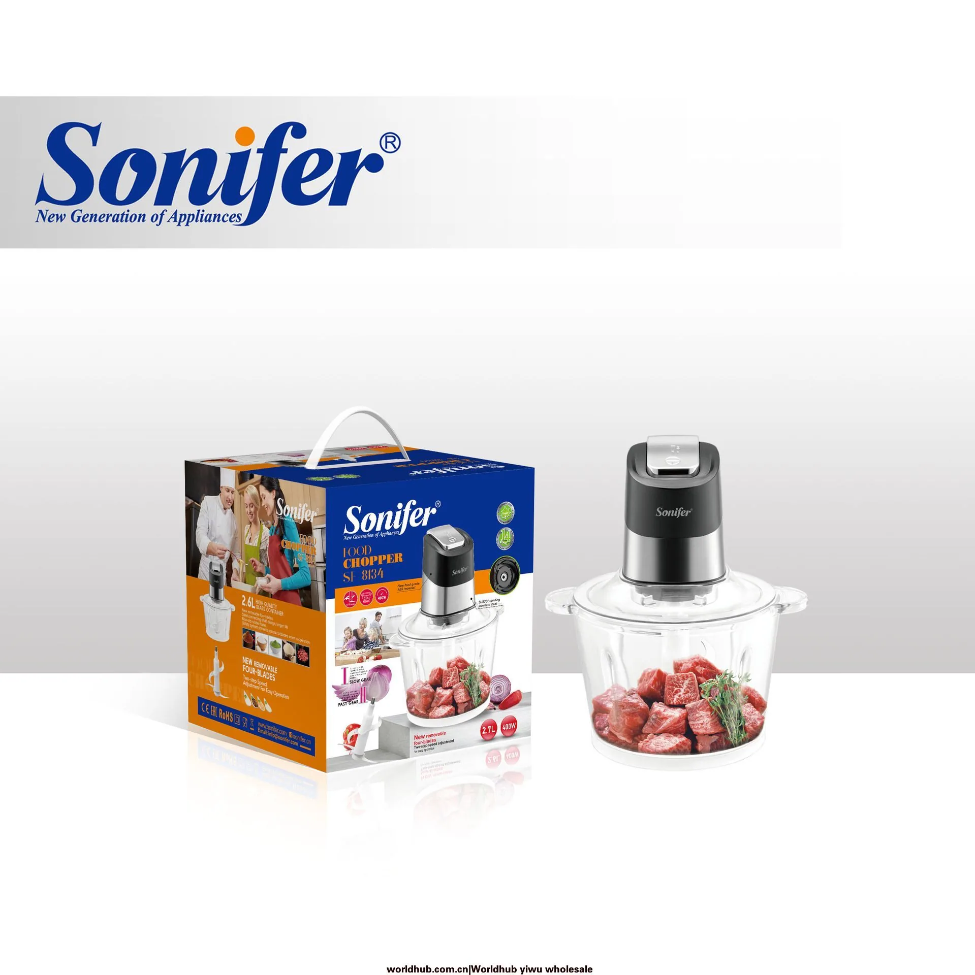 Sonifer SF-8134 Cross-border Home Kitchen Multi-Purpose Mixer Cooking Machine Chopper