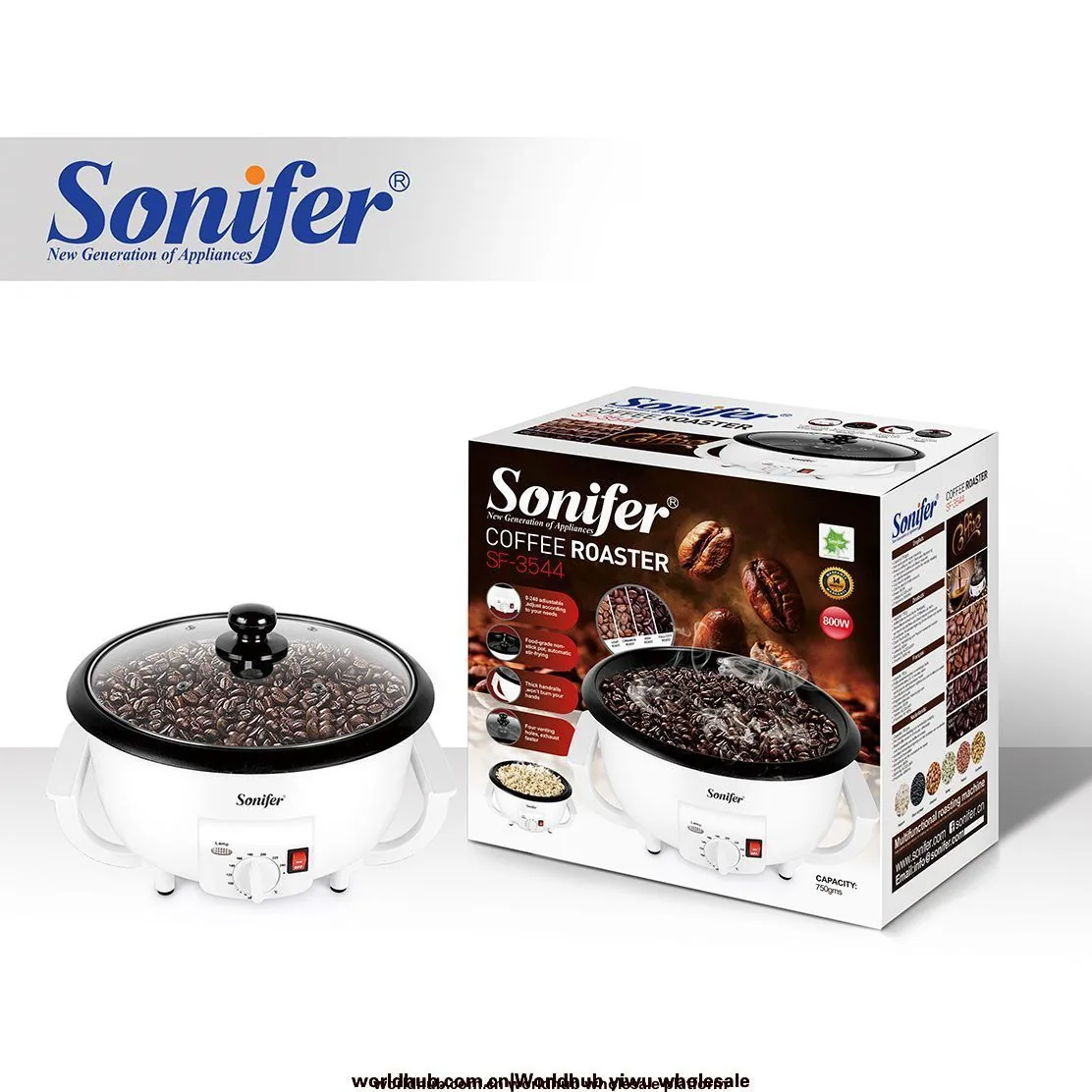 Sonifer cross-border small home automatic coffee bean dryer Coffee Roaster SF-3544