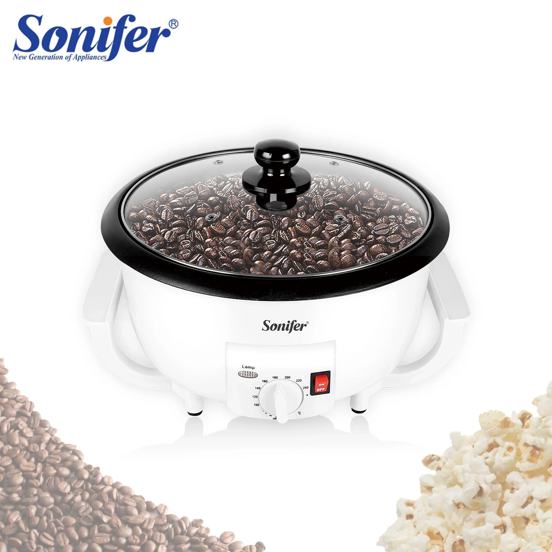 Sonifer cross-border small home automatic coffee bean dryer Coffee Roaster SF-3544 6