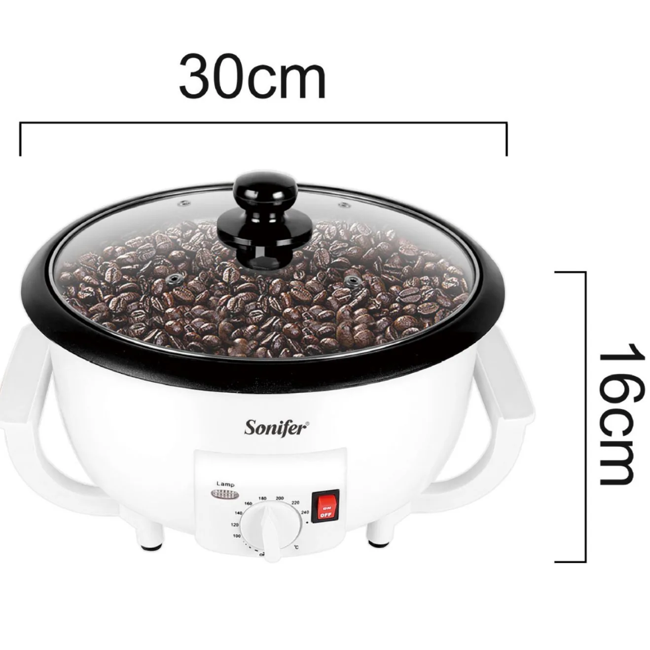 Sonifer cross-border small home automatic coffee bean dryer Coffee Roaster SF-3544 2