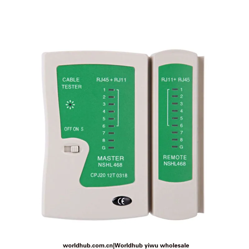 Netzwerkkabeldetektor RJ45/RJ11 TESTER Telefonnetzwerkkabeltestgerät Netzwerkdetektor 6