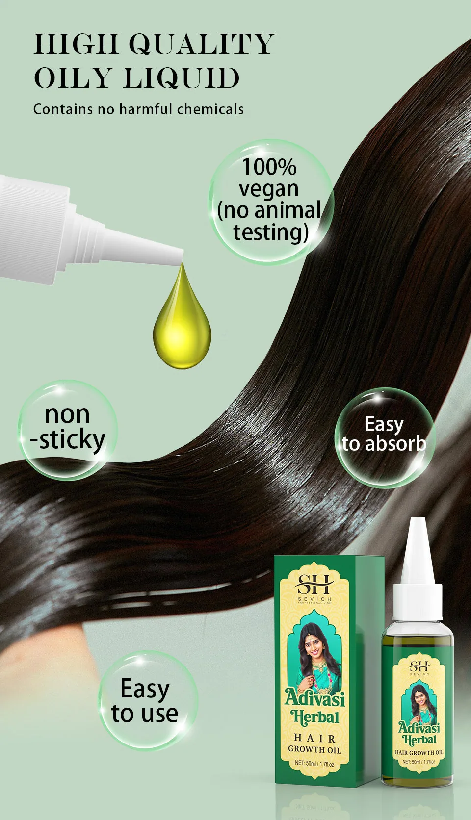 Minyak rambut Herbal Adivasi 15