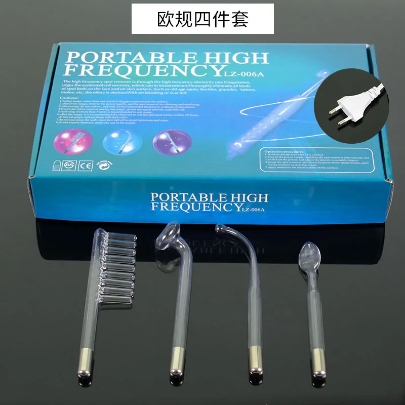 High frequency electrotherapy equipment set box 7 pieces set 4 pieces set 6 pieces beauty device accessories glass electrotherap 30