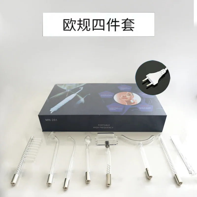 High frequency electrotherapy equipment set box 7 pieces set 4 pieces set 6 pieces beauty device accessories glass electrotherap 36