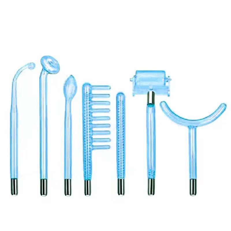 High frequency electrotherapy equipment set box 7 pieces set 4 pieces set 6 pieces beauty device accessories glass electrotherap 18