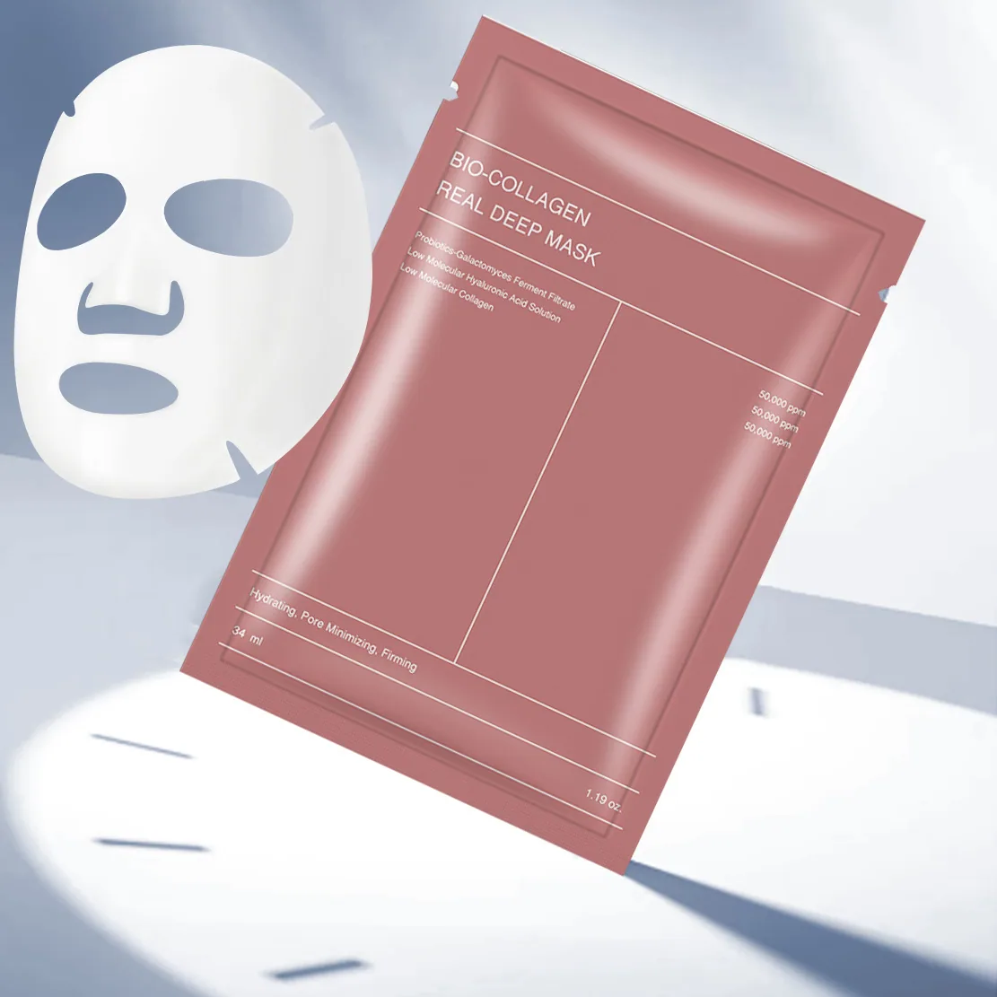 Topeng rentas sempadan Amazon split collagen hydrating mask melembapkan dan melembapkan mengangkat dan mengetatkan drop-off 6