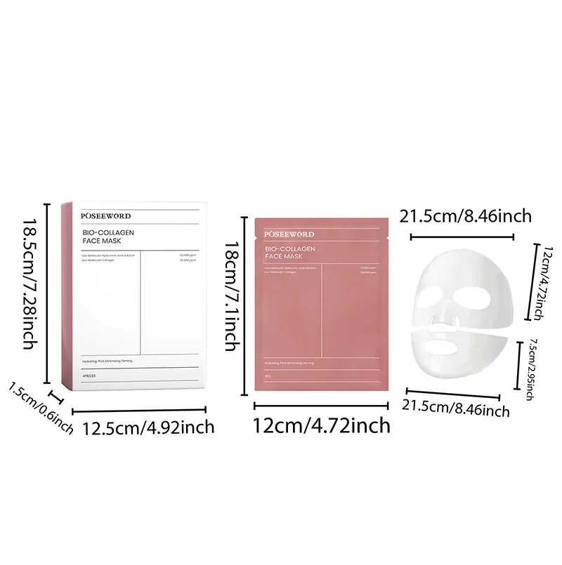 Topeng rentas sempadan Amazon split collagen hydrating mask melembapkan dan melembapkan mengangkat dan mengetatkan drop-off 16