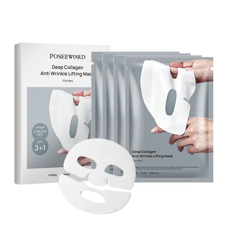Topeng rentas sempadan Amazon split collagen hydrating mask melembapkan dan melembapkan mengangkat dan mengetatkan drop-off 5