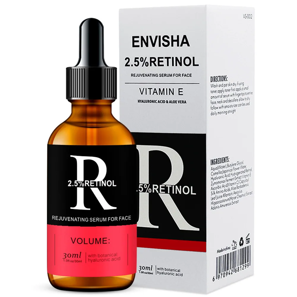 Cross-border ENVISHA retinol serum anti-wrinkle lightening fine lines moisturizing all English serum foreign trade hits 3
