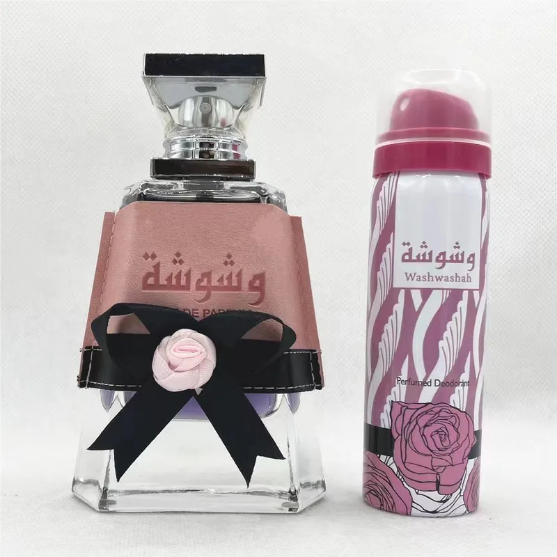 LATTAFA washwashah Arabian perfume spray can details close-up Metal can body process shows Middle East Dubai style