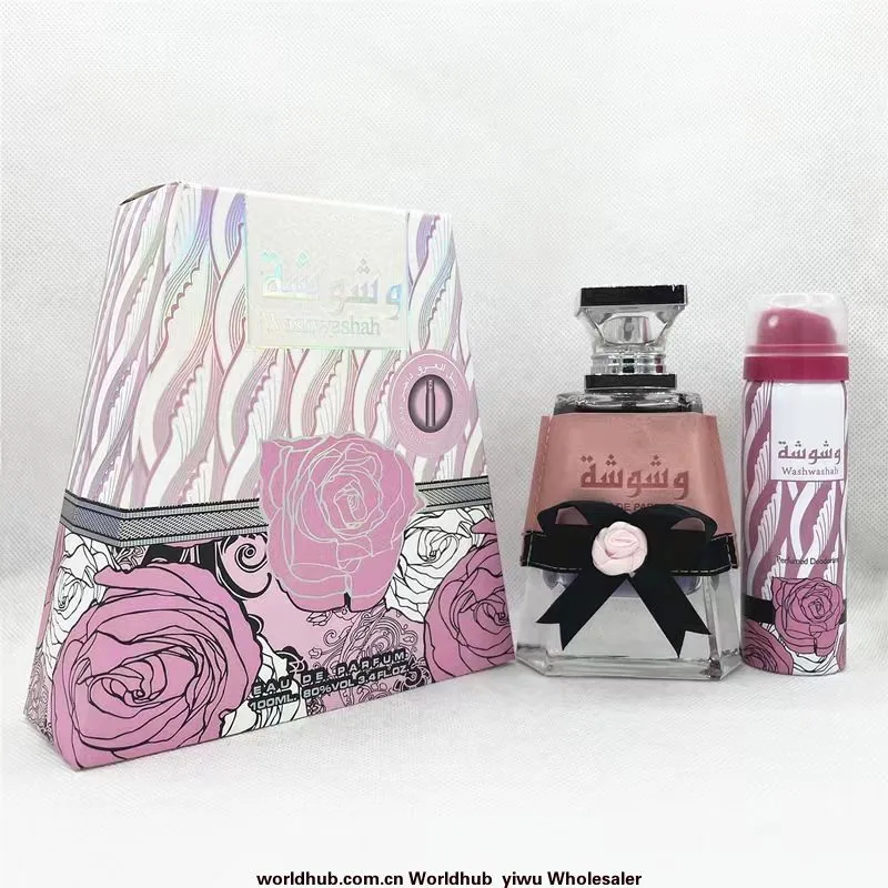 LATTAFA washwashah Dubai Middle East Arabian Perfume Aerosol Can Gift Box Set High Quality Perfume