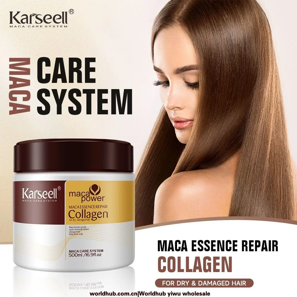 Cross-border Karseell Hair Mask Collagen repairs dryness and improves frizz and does not steam and bake oil paste serum hair mas