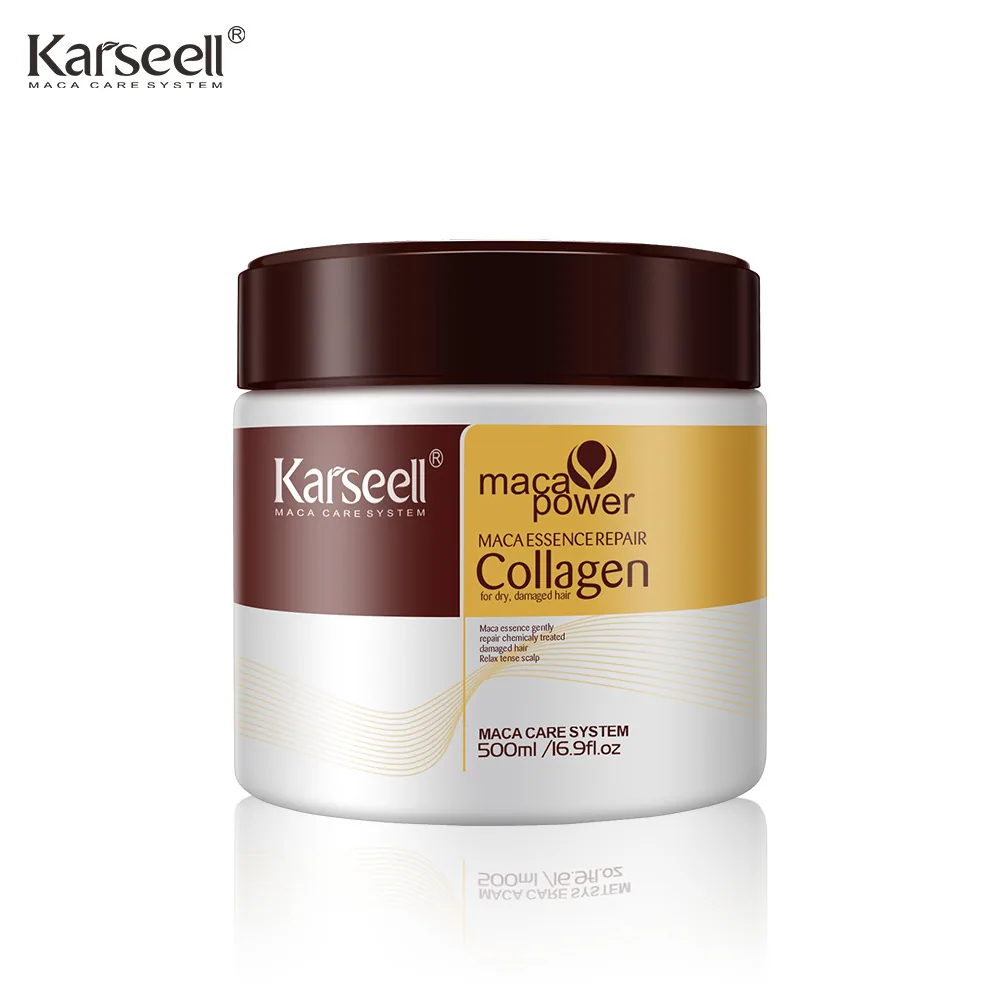 Cross-border Karseell Hair Mask Collagen repairs dryness and improves frizz and does not steam and bake oil paste serum hair mas 4