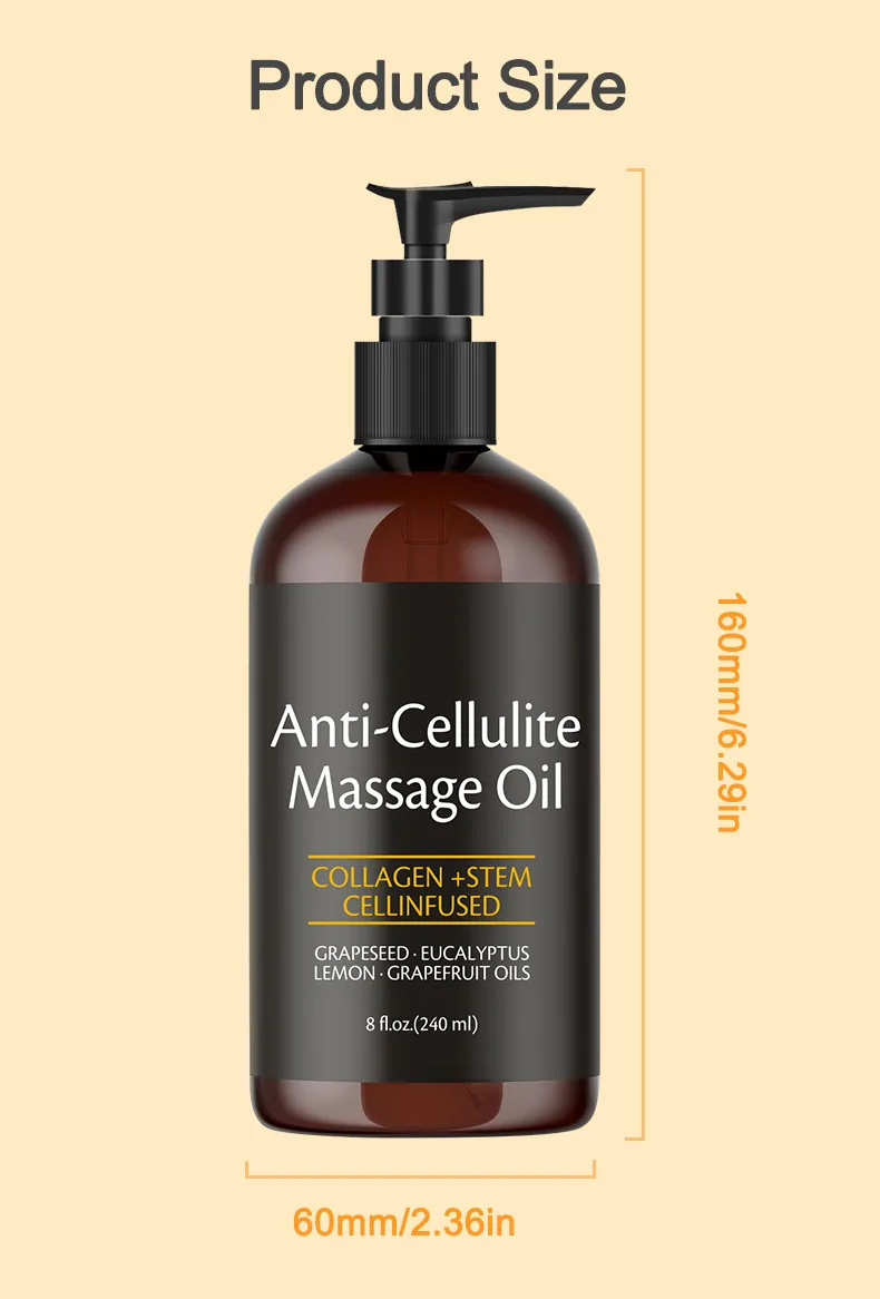 Cross-border exclusive Anti Cellulite Massage Oil body massage oil full body massage 6