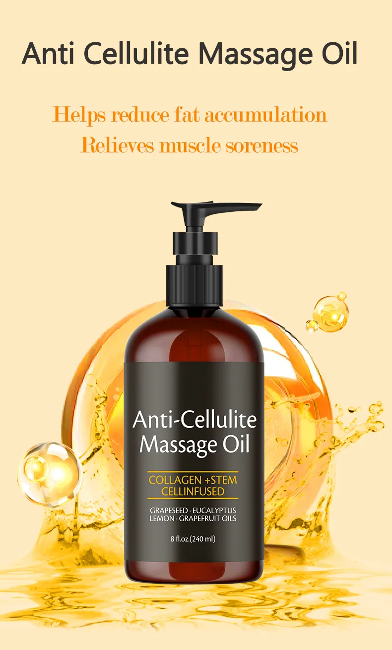 Cross-border exclusive Anti Cellulite Massage Oil body massage oil full body massage 10
