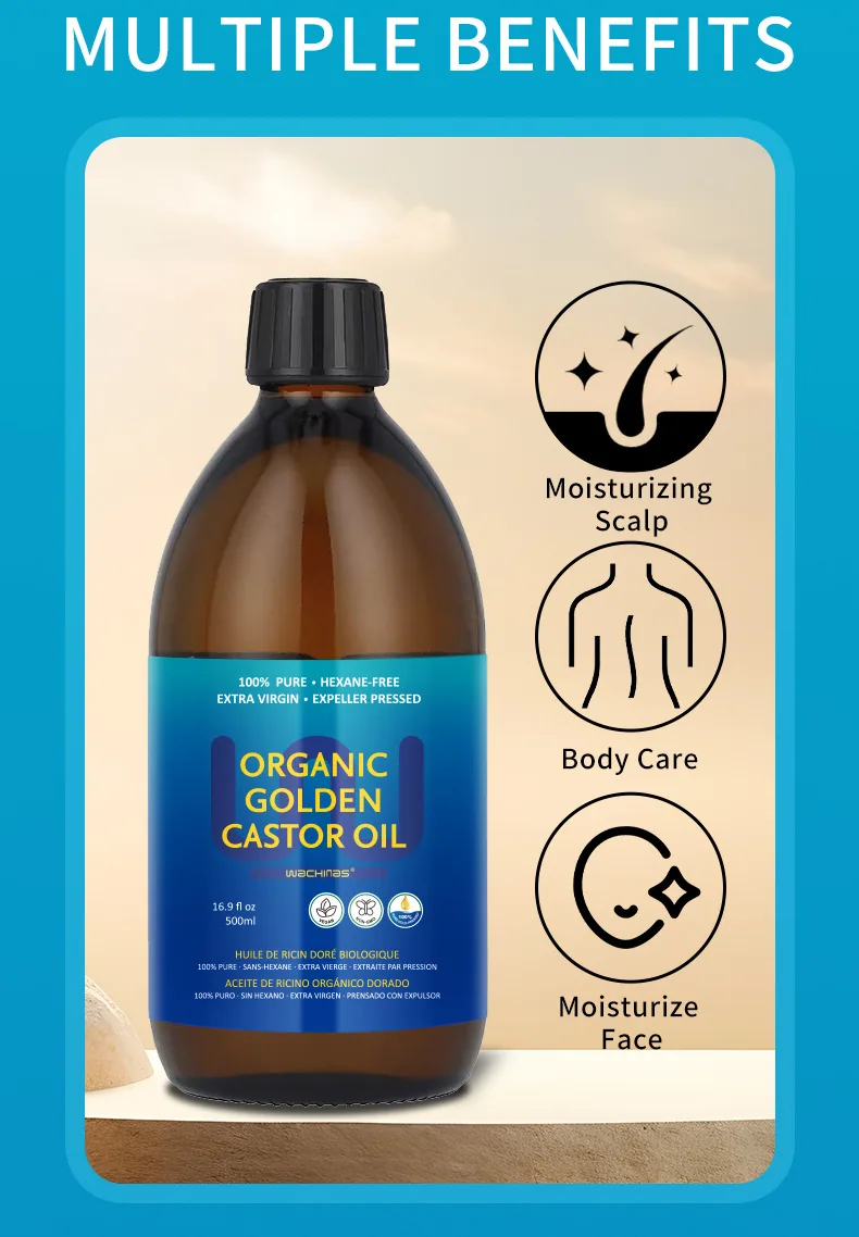GOLDEN CASTOR OIL hair care nourishing hair essential oil 5
