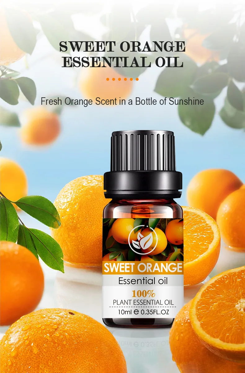Cross-border spot SWEET ORANGE OIL sweet orange essential oil massage face and body Amazon TK hit 11