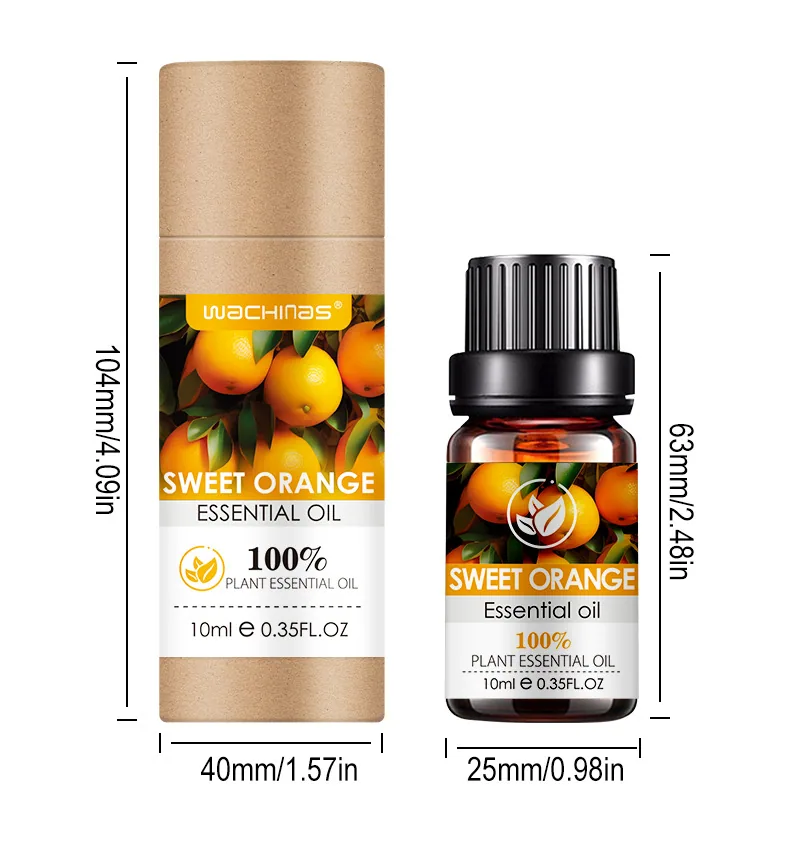Cross-border spot SWEET ORANGE OIL sweet orange essential oil massage face and body Amazon TK hit 6