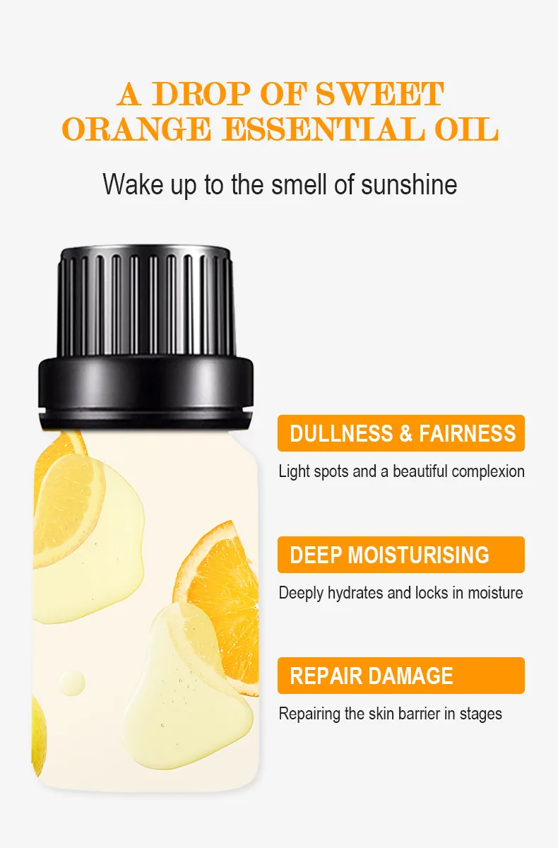 Cross-border spot SWEET ORANGE OIL sweet orange essential oil massage face and body Amazon TK hit 9