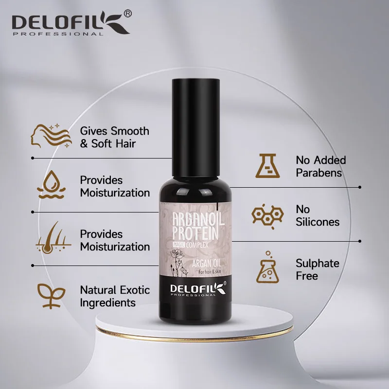 Delofil 50ml Hair Essential Oil Herbal Pure Organic Natural Argan Oil Nourishes and Cares for Growth 6