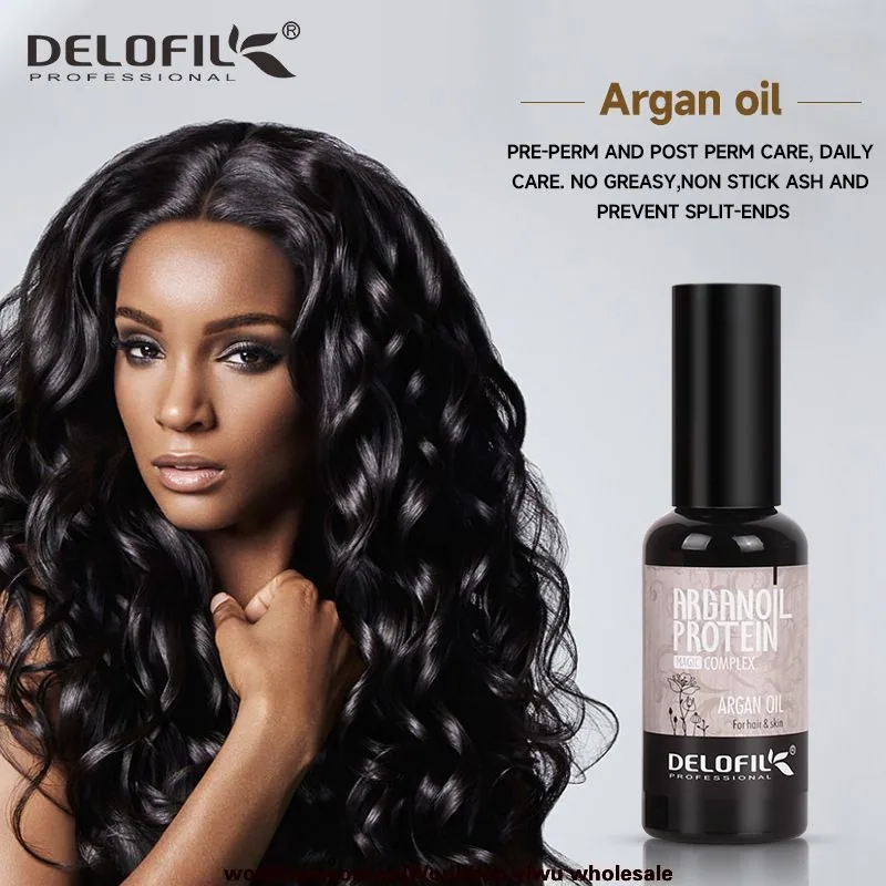 Delofil 50ml Hair Essential Oil Herbal Pure Organic Natural Argan Oil Nourishes and Cares for Growth