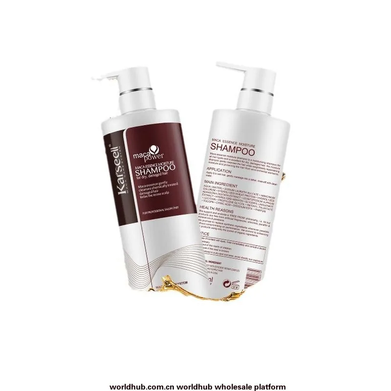 Karseell Wash & Care Set Maca Essence Repairs Damage Smoothing Moisturizing Keratin Salon Deep Cleansing