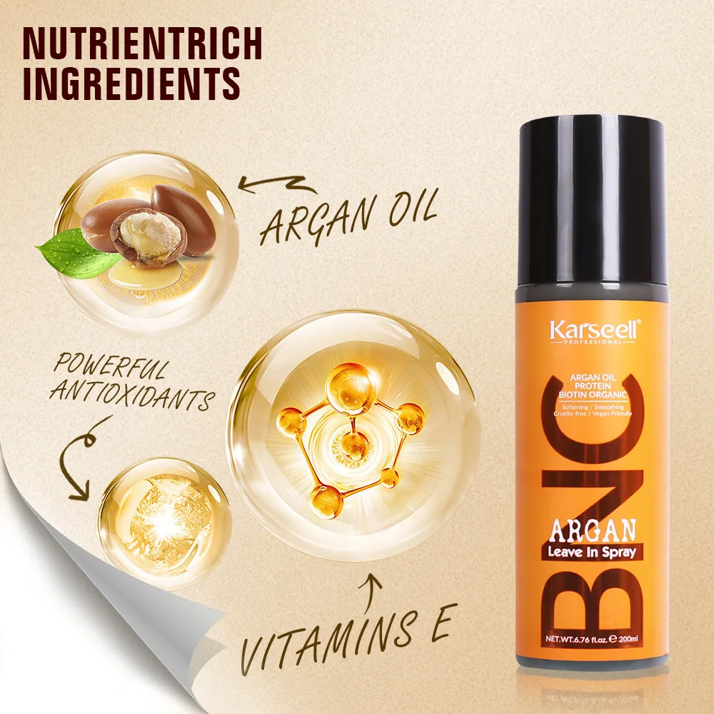 Semburan Argan Rentas Sempadan BNC Karseell Menyuburkan Perapi Cuti Lembut yang Kuat 6
