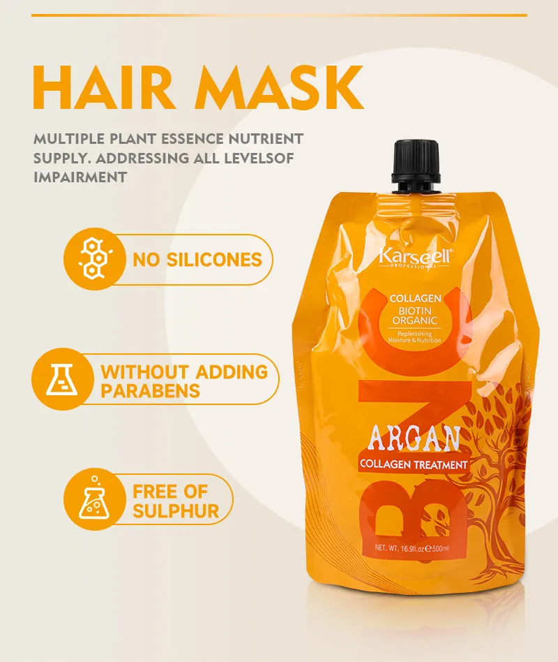 Karseell BNC Collagen Hair Mask ครีมบำรุงผม Deep Repair Conditioner Argan Oil Horn 7