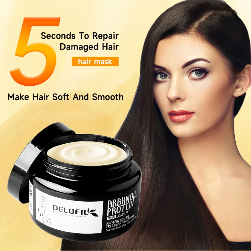 Delofil Repair Moisturizing Protein Hair Mask HairMask Argan Oil Hair Mask ผู้ผลิตผลิตภัณฑ์ของแท้โดยตรง 10