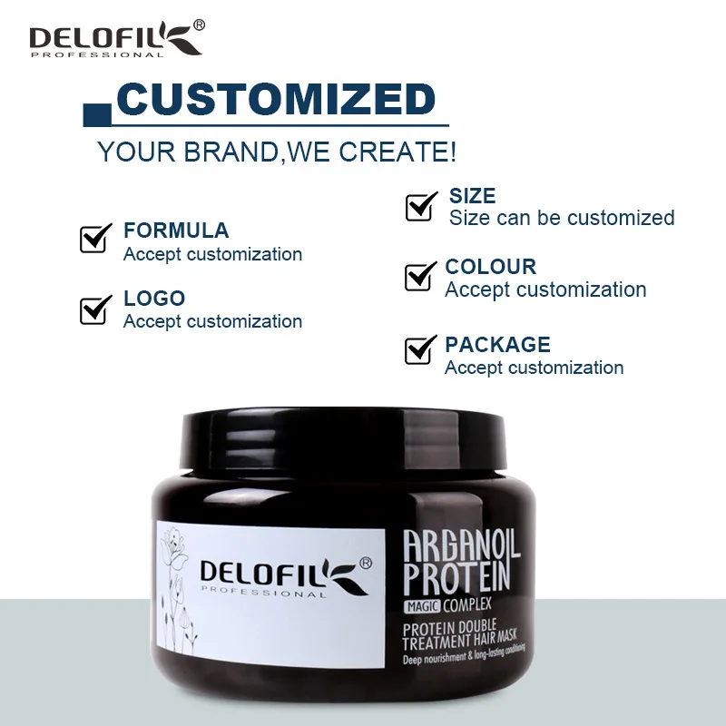 Delofil Repair Moisturizing Protein Hair Mask HairMask Argan Oil Hair Mask ผู้ผลิตผลิตภัณฑ์ของแท้โดยตรง 2