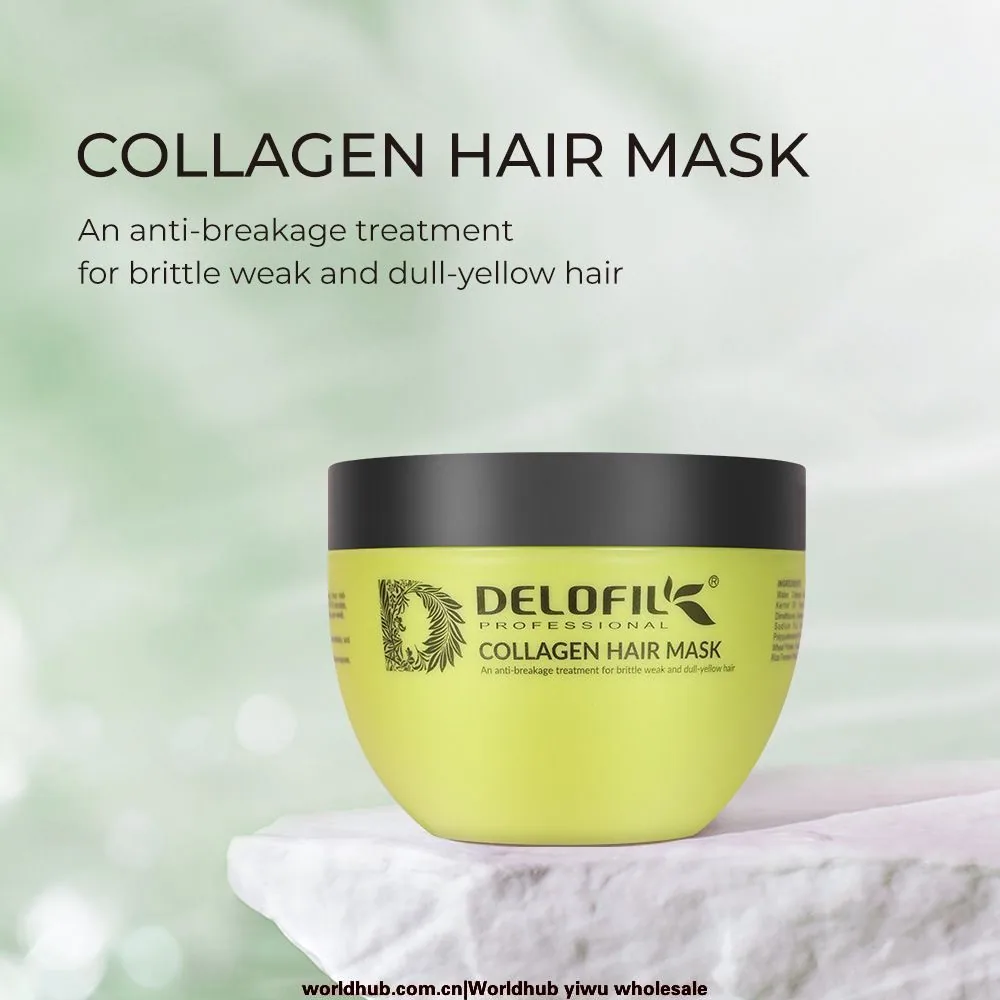 Delofil Collagen Mask Biotin Argan Oil Repair Hair Mask Damage Moisturizing Keratin Hair Mask