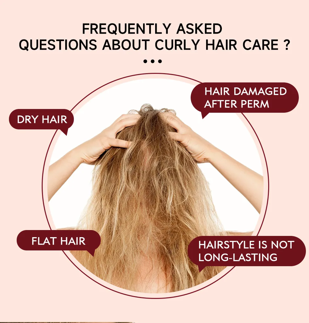 EcoLchi Nourishing Collagen Shea Butter Protein Cream Leave-In Conditioner Moisturizing Repair Curly Hair Care 6